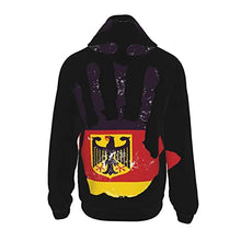 Load image into Gallery viewer, colors german flag Print Hoodies Kids 3D Print Sweatshirts Long Sleeve Pullover Hoodies with Pocket for Teen Boys and Girls Black