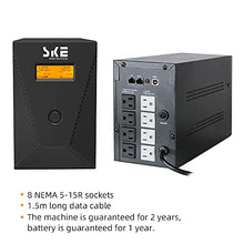 Load image into Gallery viewer, 1500VA UPS Battery Backup 900W Intelligent LCD Battery Backup and Surge Protector,Uninterruptible Power Supply,Battery Backup for Computer