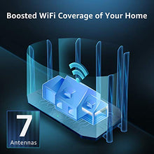 Load image into Gallery viewer, Speedefy AC2100 Smart WiFi Router - Dual Band Gigabit Wireless Router for Home & Gaming, 4x4 MU-MIMO, 7x6dBi External Antennas for Strong Signal, Parental Control, Support IPv6 (Model K7)