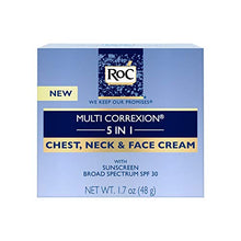Load image into Gallery viewer, Roc Multi Correxion 5 in 1 Chest, Neck & Face Cream with SPF 30, Hexyl-R Complex & Vitamin E, 1.7 Ounces