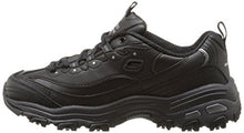 Load image into Gallery viewer, Skechers Sport womens D'LITES FRESH START Memory Foam Lace-up Sneaker,Black Silver,6.5 M US