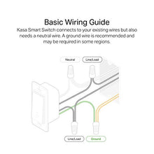 Load image into Gallery viewer, Kasa Smart Light Switch HS200P3, Single Pole, Needs Neutral Wire, 2.4GHz Wi-Fi Light Switch Works with Alexa and Google Home, UL Certified, No Hub Required, 3-Pack , White