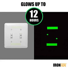 Load image into Gallery viewer, Glow Tape - 1 Inch x 30ft Vinyl Adhesive Glow-in-The-Dark Tape Roll - Lasts Up to 12 Hours