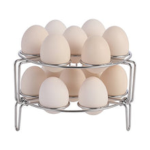 Load image into Gallery viewer, Aozita Stackable Egg Steamer Rack Trivet for Instant Pot Accessories