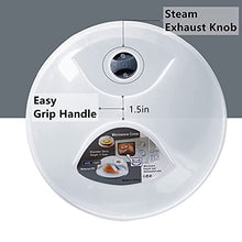 Load image into Gallery viewer, Microwave Splatter Cover, Microwave Cover for Food, Large Microwave Plate Cover Guard Lid with Steam Vents Keeps Microwave Oven Clean, 11.5 Inch BPA Free & Dishwasher Safe-Grey