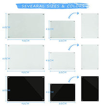 Load image into Gallery viewer, QUEENLINK,Magnetic Glass Board,Glass Whiteboard Board, 36x 24 Inches Glass Dry Erase White Board, 3 Magnets Included, Normal White