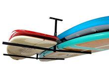 Load image into Gallery viewer, StoreYourBoard Double SUP & Surf Ceiling Storage Rack, Hi Port 2 Overhead Hanger Mount, Home & Garage (X-Large (30" Arms))