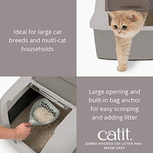 Load image into Gallery viewer, Catit Jumbo Hooded Cat Litter Pan - Warm Gray