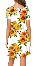 Load image into Gallery viewer, POPYOUNG Women's 2022 Casual Summer Dresses Tshirt Beach Dress XLarge, Floral SF-W