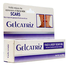 Load image into Gallery viewer, Gelcatriz Scar Treatment Gel | Scar Removal Gel for Diminishing the Visible Appearance of Acne Scars, Surgery Scars, Stretch Marks, Cuts & Scrapes, and more; 1 Ounce Tube