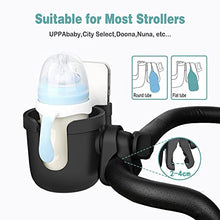 Load image into Gallery viewer, Guiseapue Stroller Cup Holder with Phone Holder, Universal Bottle Holder for Wheelchair, Walker, Bike, Scooter, Stroller Accessories for Uppababy, Nuna, Bugaboo, Doona Stroller, Gifts for Women, Men