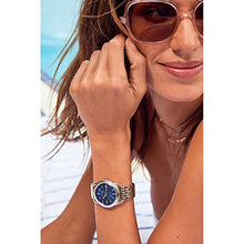 Load image into Gallery viewer, Citizen Women's Eco-Drive Dress Classic Watch in Stainless Steel, Blue Dial (Model: FE7090-55L)