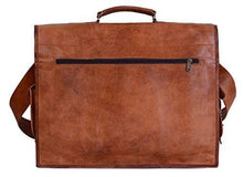 Load image into Gallery viewer, KPL 18 Inch Rustic Vintage Leather Messenger Bag Leather Laptop Bag Men's Leather Briefcase Satchel Bag