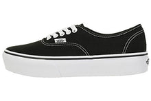 Load image into Gallery viewer, Vans Unisex Authentic Platform 2.0 Black Canvas Trainers 7.5 US