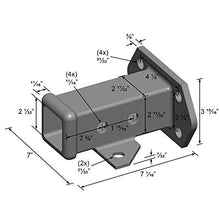 Load image into Gallery viewer, Quick Products QP-HS5839 Bolt-On Receiver Tube - 2", Black