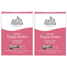 Load image into Gallery viewer, Organic Nipple Butter Breastfeeding Cream by Earth Mama | Lanolin-free, Safe for Nursing & Dry Skin, Non-GMO Project Verified, 2-Fluid Ounce (2-Pack)
