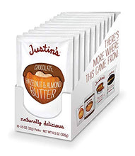 Load image into Gallery viewer, Justin's Chocolate Hazelnut & Almond Butter Squeeze Pack, Organic Cocoa, Gluten-free, Responsibly Sourced, Packaging May Vary, (1.15oz each) (Pack of 10)