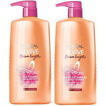 Load image into Gallery viewer, L'Oreal Paris Elvive Dream Lengths Shampoo and Conditioner Kit for Long, Damaged Hair (Set of 2)