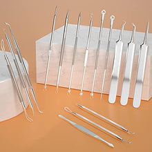 Load image into Gallery viewer, 2022 Latest 15 PCS Pimple Popper Tool Kit, Blackhead Remover Comedone Acne Extractor Tools, Professional Sharp Stainless Skin Blemish Removal Pimple Tools with Metal Case