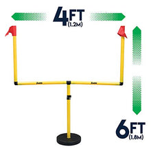 Load image into Gallery viewer, Franklin Sports Youth Football Goal-Post Set — Kids’ Football Goal Post with Mini Football — Fun Football Goal for All Ages — Easy Assembly — Adjustable Height — Weighted Base