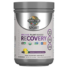 Load image into Gallery viewer, Garden of Life Sport Vegan Post Workout Muscle Recovery Powder for Men & Women - BlackBerry Lemonade 30 Servings, Organic Plant Based Recovery, 100mg Magnesium, Antioxidants, Post Workout Supplements
