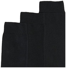 Load image into Gallery viewer, Jefferies Socks Big Girls' School Uniform Knee High (Pack of 3), Black, X-Large (JF-8066A-BLK-XL)