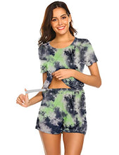 Load image into Gallery viewer, Ekouaer Labor/Delivery/Nursing Maternity Pajamas Set for Hospital Home, Basic Nursing Shirt, Adjustable Size Pregnancy Shorts