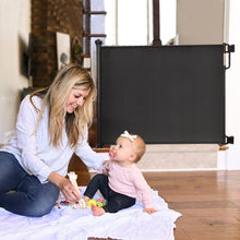 Load image into Gallery viewer, Momcozy Retractable Baby Gate, 33" Tall, Extends up to 55" Wide, Child Safety Baby Gates for Stairs, Doorways, Hallways, Indoor, Outdoor