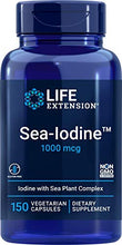 Load image into Gallery viewer, Life Extension Sea-Iodine Capsules, 1000 mcg, 150 Veg Caps, Natural Iodine Supplement from Kelp and Bladderwack
