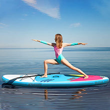 Load image into Gallery viewer, EGGORY Inflatable Stand Up Paddle Board,10'6"x 32"x 6" | SUP Surfboard with Premium SUP Accessories & Backpack, Adj Paddle, Pump, Leash, Valve Adjuster | Youth & Adult Surfing Boat