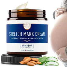 Load image into Gallery viewer, Stretch Mark Cream for Pregnancy - Moisturizing and Itchiness Relieving Formula Rich in High-Potency Naturals by Windsor Botanicals - Hypoallergenic and Cruelty-Free - 4oz