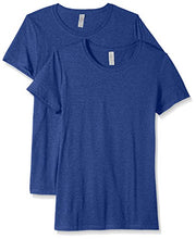 Load image into Gallery viewer, Jerzees Women's Tri-Blend T-Shirt (2-Pack), True Blue Heather, X-Large