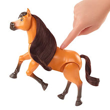 Load image into Gallery viewer, Mattel Spirit Untamed Forever Free Spirit Horse (8-in) with Realistic Walking Feature, Neighing Sounds, Long Mane & Tail Hair, Brush, Hay Bale, & Apple Snack Accessories