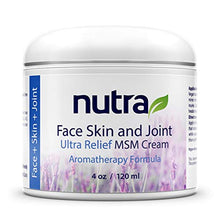 Load image into Gallery viewer, Nutra Health Face, Skin and Joint, Pain Relief MSM Cream - Vegan Based Non-GMO Face Moisturizer - Enriched with Revitalizing Minerals
