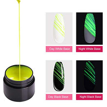 Load image into Gallery viewer, Luminous Gel Set, 6PCS 48ML Spider UV Gel Nail Polish Glow in The Dark Nail Polish Nail Art Wire Drawing Gel for Nails Gel Polish Supplies Manicure Tips Decorations