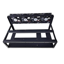 Load image into Gallery viewer, Zuajiter 68 Gpu Mining Rig Frame with 4pcs Fan, Miner Mining Rig Case Rack Steel Open Air Pc Computer Case for Currency Bitcoin Crypto Coin ETHETCZEC Mining Accessories Tools, black