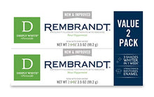 Load image into Gallery viewer, Rembrandt Deeply White + Peroxide Whitening Toothpaste, Peppermint Flavor, 3.5-Ounce (2 Pack) (Packaging may Vary)
