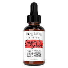 Load image into Gallery viewer, Body Merry Anti-Aging Vitamin C Serum with Hyaluronic Acid for face, w Vit C 22%, Retinol 2.5%, CoQ10, Astaxanthin & Niacinamide to Fight Wrinkles, Fine Lines, Acne & Dark Spots