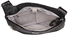 Load image into Gallery viewer, Baggallini Womens Big Zipper Bagg with RFID, Midnight Blossom,One Size