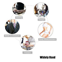 Load image into Gallery viewer, Soft Tape Measure Retractable Measuring for Body Fabric Sewing Tailor Cloth Knitting Craft Weight Loss Measurements Retractable Black Dual Sided Tape Measure Body Measuring 1 Pack