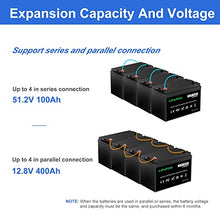 Load image into Gallery viewer, LPFMAX 12V 100Ah LiFePO4 Deep Cycle Battery, Lithium Iron Phosphate Battery with BMS Protection, 2000-5000 Cycles, 10 Years Life, Waterproof for RV, Solar, Marine, Trolling Motor, Golf Cart