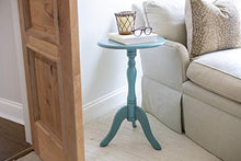 Load image into Gallery viewer, Decor Therapy Simplify Pedestal Accent Table, Turquoise blue
