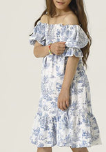 Load image into Gallery viewer, NOTHING FITS BUT Girl’s Classic Linen Cotton Dress, Hana Gown, Kids Casual Frock, 6 Years