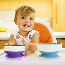 Load image into Gallery viewer, Munchkin Stay Put Suction Bowl,Purple, Green & Blue 3 Pack