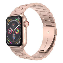 Load image into Gallery viewer, iiteeology Compatible with Apple Watch Band 38mm 40mm, Stainless Steel iWatch Band Replacement Strap for iWatch SE & Series 6 5 4 - Gold