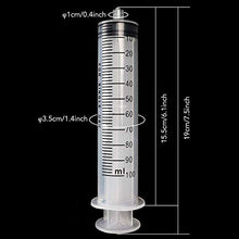 Load image into Gallery viewer, DEPEPE 2pcs 100ml Large Plastic Syringe with 2pcs 47in Handy Plastic Tubing and Luer Connections for Scientific Labs, Measuring, Watering, Refilling, Filtration, Feeding