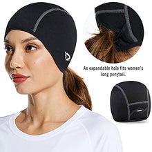Load image into Gallery viewer, BALEAF Thermal Skull Cap for Men Women Winter Hats Helmet Liner Cold Weather Running Gear Ski with Ear Cover Black Black