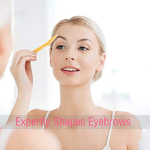 Load image into Gallery viewer, 60 Pieces Eyebrow Razor Shaper Trimmer Shaver Women Facial Razor with Precision Cover (Pink, Blue, Yellow)