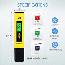 Load image into Gallery viewer, VIVOSUN Digital PH Meter, TDS and EC Pen for Water, Soil Moisture Tester