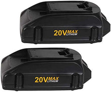 Load image into Gallery viewer, 2Pack 20v 3.0Ah Replacement Lithium Battery for Worx 20Volt WA3520, WA3525 WG151s, WG155s, WG251s, WG255s, WG540s, WG545s, WG890, WG891